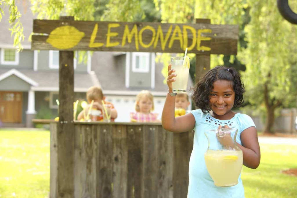You’re Never Too Small to Work with a Marketing Agency - Peace & Harmony Lemonade Stand photo.